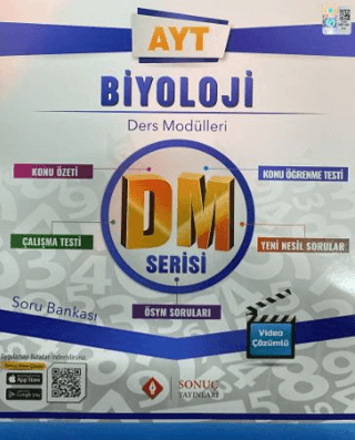 Sonuç Yayınları 2024 - 2025 DM Serisi AYT Biyoloji Soru Bankası - 1