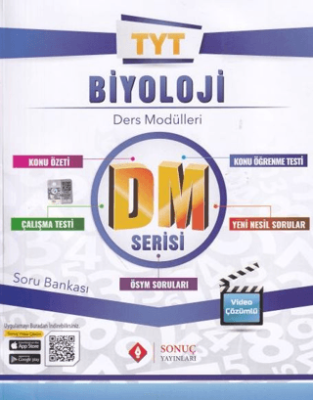 Sonuç Yayınları 2024 -2025 TYT DM Serisi Biyoloji Soru Bankası - 1