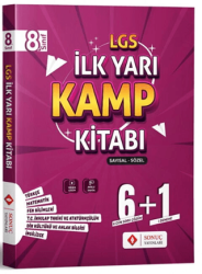 Sonuç Yayınları 8. Sınıf LGS Sayısal Sözel İlk Yarı Kamp Kitabı - Sonuç Yayınları