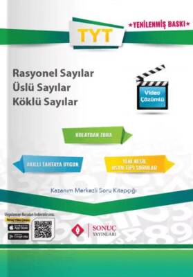 Sonuç Yayınları TYT Rasyonel Sayılar - Üslü Sayılar - Köklü Sayılar Soru Bankası - 1