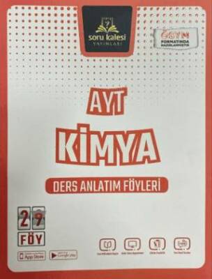 Soru Kalesi Yayınları AYT Kimya Ders Anlatım Föyleri - 1