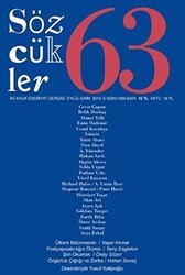 Sözcükler Dergisi Sayı: 63 Eylül - Ekim 2016 - Sözcükler Yayınları