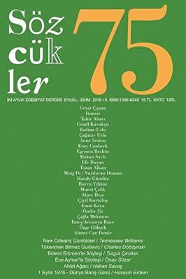 Sözcükler Dergisi Sayı: 75 Eylül - Ekim 2018 - 1