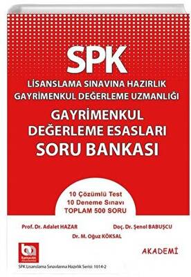 Akademi Consulting Training SPK Lisanslama Sınavına Hazırlık Gayrimenkul Değerleme Uzmanlığı Gayrimenkul Değerleme Esasları Soru Bankası - 1
