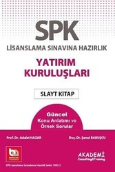 Akademi Consulting Training SPK Lisanslama Sınavına Hazırlık Yatırım Kuruluşları Slayt Kitap - Akademi Consulting Training