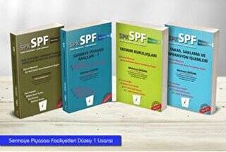 SPK - SPF Sermaye Piyasası Faaliyetleri Düzey 1 Lisansı Seti 4 Kitap Takım