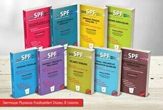 SPK - SPF Sermaye Piyasası Faaliyetleri Düzey 2 Lisansı Seti 9 Kitap Takım