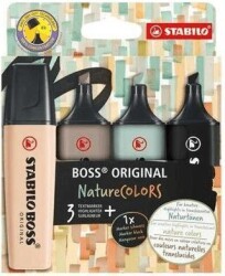 Stabilo Boss Nature Fosforlu Kalem 4 Renk - Stabilo