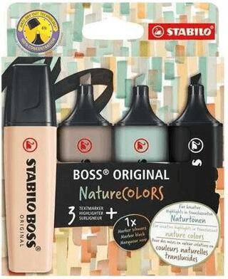 Stabilo Boss Nature Fosforlu Kalem 4 Renk - 1
