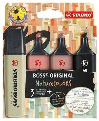 Stabilo Boss Nature Fosforlu Kalem 4 Renk - 1