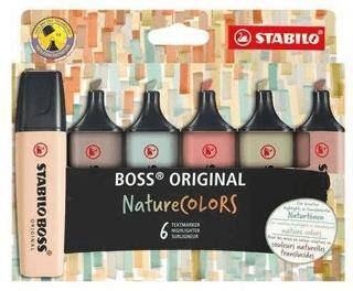 Stabilo Boss Nature Fosforlu Kalem 6 Renk - 1