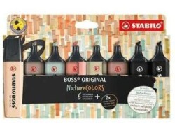 Stabılo Boss Nature Fosforlu Kalem 8 Renk - Stabilo