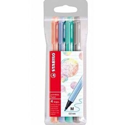 Stabilo Pointmax Keçe Uçlu Kalem 4 Renk Pastel - Stabilo