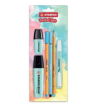Stabilo Tek Renk Pastel Set 6`Lı - Mavi - 1