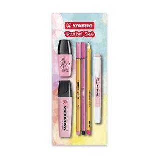 Stabilo Tek Renk Pastel Set 6`Lı - Pembe - 1