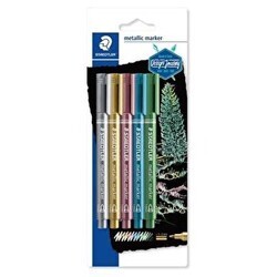Staedtler 8S Bk5 Metalik Markör 5 Li Set - Staedtler