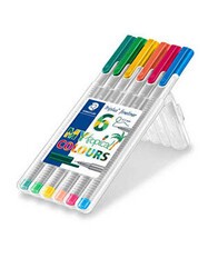 Staedtler Fineliner 0.3 Mm Tropikal Renk 6Lı - Staedtler