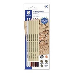 Staedtler Mars Lumograph Pastel Kurşun Kalem 6Lı Set - Staedtler