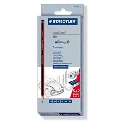 Staedtler Tradition Kurşun Kalem 6Lı Set - Staedtler