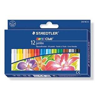 Staedtler Yağlı Pastel Boya Noris Clup Jumbo 12 Renk - 1