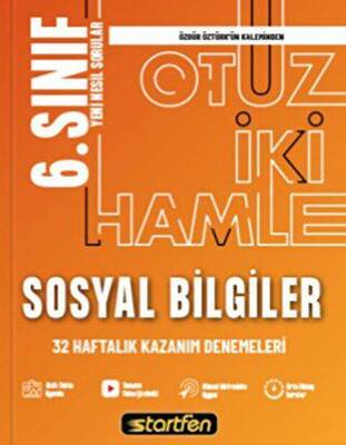 Startfen Yayınları 6. Sınıf Sosyal Bilgiler 32 Haftalık Kazanım Denemeleri - 1