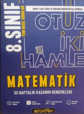 8. Sınıf Matematik 32 Hamle Kazanım Denemeleri - 1