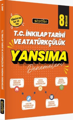 Startfen Yayınları 8. Sınıf T.C. İnkılap Tarihi ve Atatürkçülük Yansıma Denemeleri - 1