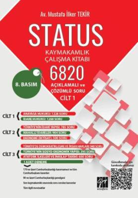 Status Kaymakamlık Çalışma Kitabı 6820 Açıklamalı ve Çözümlü Soru - 1