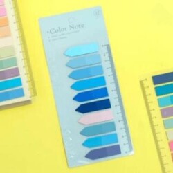Sticky Color Note 10 Renk Film Index Cetvelli Model-18 - BKM Kitap