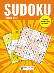 Sudoku Turuncu Kitap - Üç Farklı Zorluk Seviyesi 159 Bulmaca - Akıl Çelen Kitaplar
