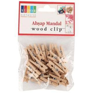 Südor Ahşap Mandal Büyük 3.5 Cm 20 Li Naturel - 1