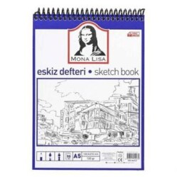 Südor Monalisa Eskiz Defteri A5 120 G 50 Yp Üstten Spiralli - Südor