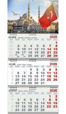 Süleymaniye 2026 Gemici Duvar Takvimi - 1