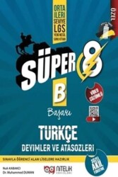 Nitelik Yayınları - Bayilik Süper 8 Türkçe Deyimler Ve Atasözleri Yeni Nesil Soru Kitabı - Nitelik Yayınları - Bayilik