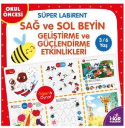 Süper Labirent Sağ ve Sol Beyin Geliştirme ve Güçlendirme Etkinlikleri - Mor Kelebek