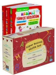 Süper Resimli Sözlük Seti Türkçe, İngilizce, Atasözleri 3 Kitap-Kutulu - Mercan Okul Yayınları
