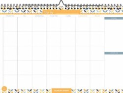 Süresiz Aylık Planlayıcı Yaprak Desenli - Paloma Yayınevi