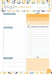 Süresiz Günlük Planlayıcı Yaprak Desenli - Paloma Yayınevi