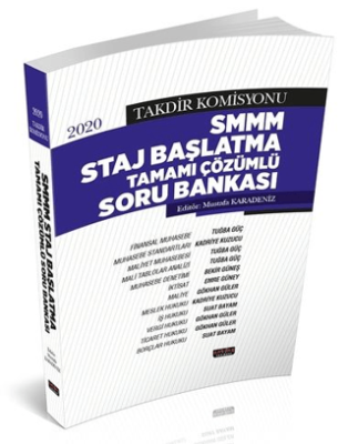 Takdir Komisyonu SMMM Staj Başlatma Soru Bankası - 1