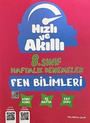 Hızlı ve Akıllı 8. Sınıf Fen Bilimleri Haftalık Denemeleri - Tammat Yayıncılık