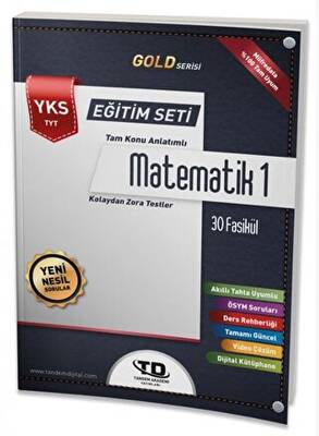 Tandem Yayınları Tandem Akademi Gold Serisi Matematik 1 YKS TYT 30 Fasikül - 1