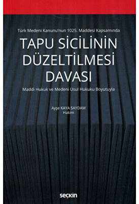 Tapu Sicilinin Düzeltilmesi Davası - 1
