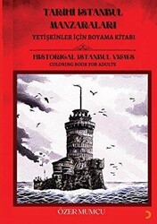 Tarihi İstanbul Manzaraları-Yetişkinler için Boyama Kitabı - Cinius Yayınları