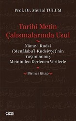 Tarihi Metin Çalışmalarında Usul - Çizgi Kitabevi Yayınları