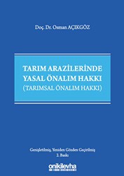 Tarım Arazilerinde Yasal Önalım Hakkı - On İki Levha Yayınları