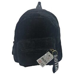 Taros Siyah Peluş Sırt Çantası - Taros