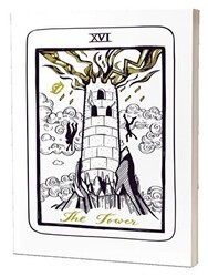 Tarot The Tower Süresiz Ajanda - Kırmızı Ada Yayınları