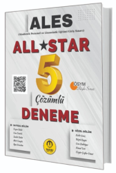 ALES All Star 5 Çözümlü Deneme - Tasarı Eğitim Yayınları