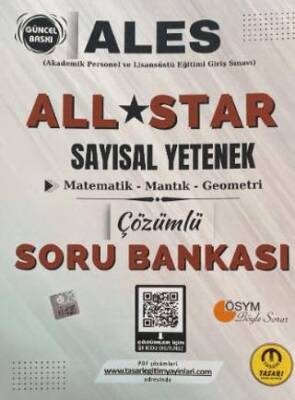 Tasarı Eğitim Yayınları Ales All Star Sayısal Yetenek Çözümlü Soru Bankası - 1