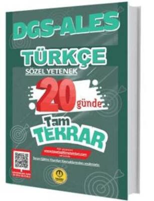 Tasarı Eğitim Yayınları DGS ALES Türkçe 20 Günde Tam Tekrar Soru Bankası - 1